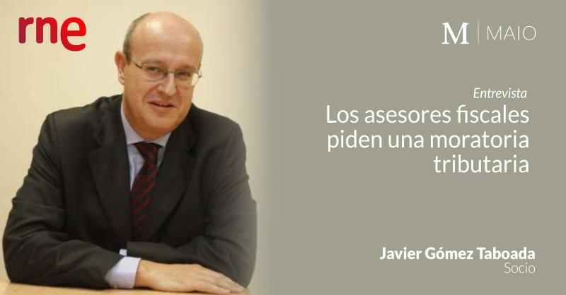 Nuestro socio fiscalista Javier Gomez Taboada, de la oficina de Vigo, participó ayer como vocal responsable de Estudios e Investigación de AEDAF. Asociación Española de Asesores Fiscales en el programa «Las mañanas de RNE con Inigo Alfonso» para exponer los motivos que sustentan la campaña #NoPuedoPresentarImpuestos. Puedes escuchar la entrevista completa aquí: https://lnkd.in/ecs_RgJ