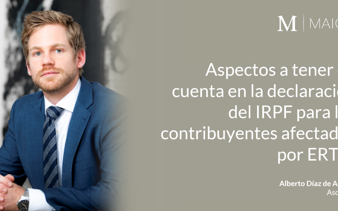 Aspectos a tener en cuenta en la declaración del IRPF para los contribuyentes afectados por ERTE