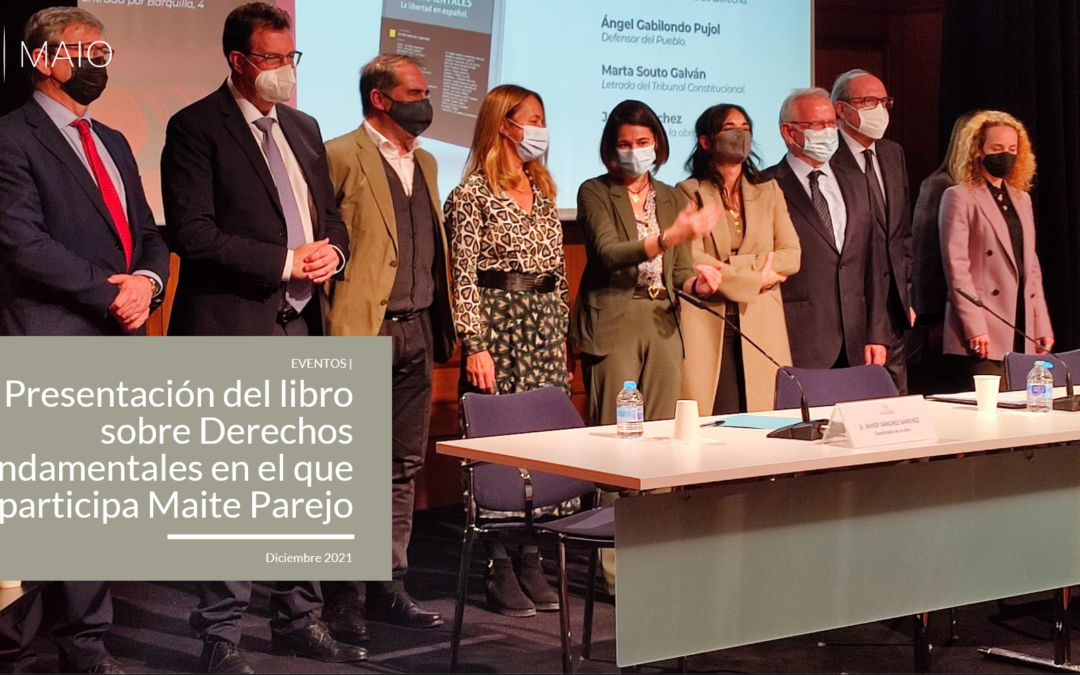 Presentación del libro sobre Derechos Fundamentales en el que participa Maite Parejo