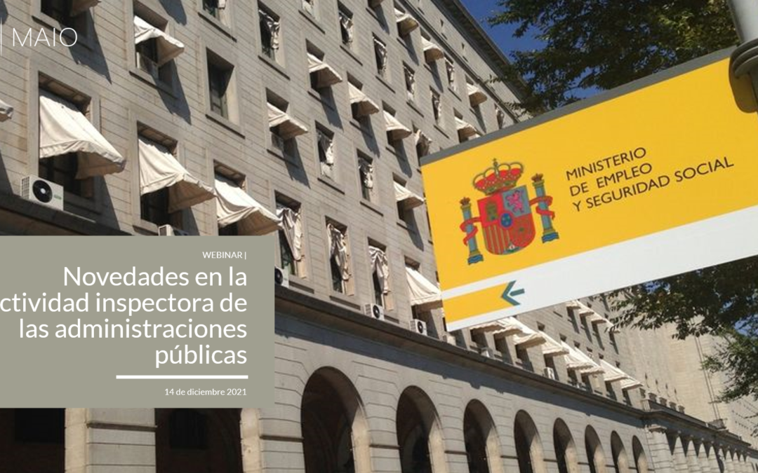 Webinar sobre las novedades en las actividades de inspección