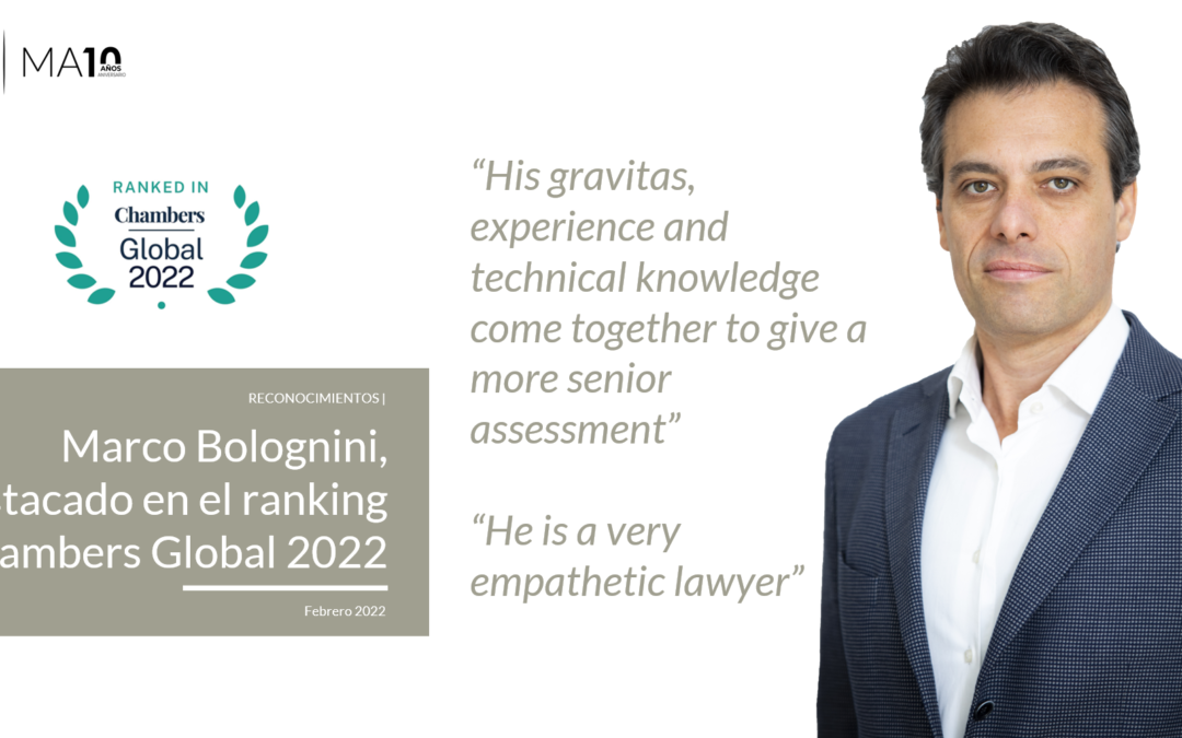 Marco Bolognini, abogado destacado por Chambers Global 2022