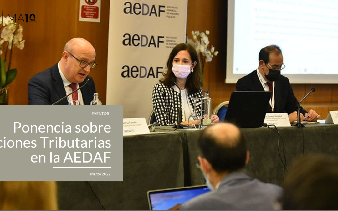 Javier G. Taboada modera la mesa sobre ‘Opciones Tributarias: Deducciones e incentivos’ de la AEDAF
