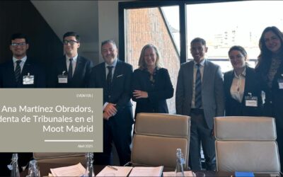 Ana Martínez Obradors, presidenta de Tribunales en el Moot Madrid