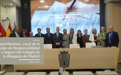 Ana Martínez, vocal de la Sección de Responsabilidad Civil y Seguro del Colegio de la Abogacía de Madrid