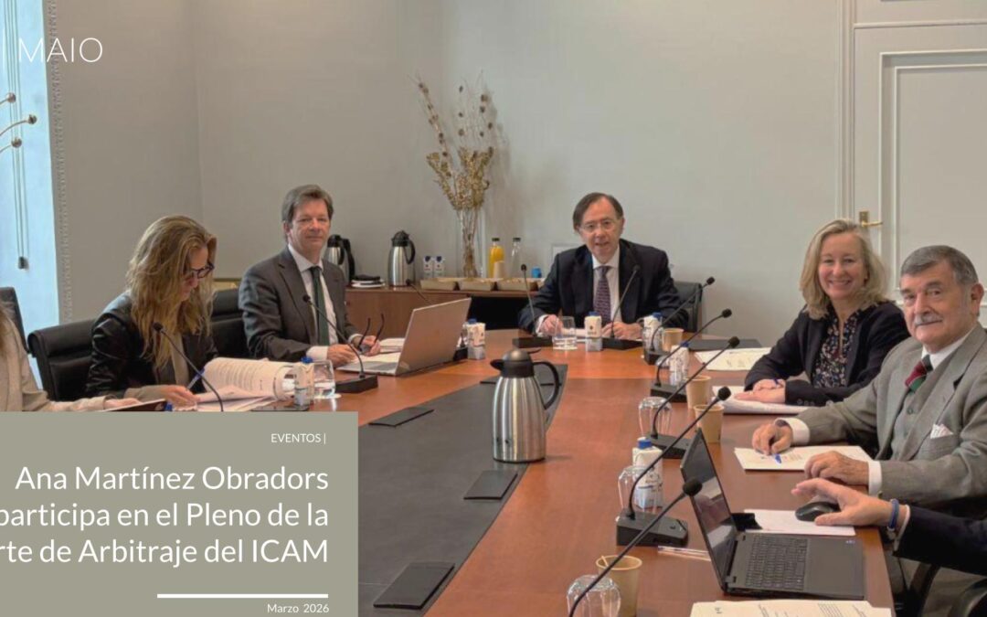 Ana Martínez Obradors participa en el Pleno de la Corte de Arbitraje del ICAM