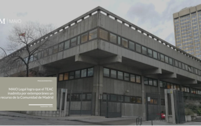 MAIO Legal logra que el TEAC inadmita por extemporáneo un recurso de la Comunidad de Madrid