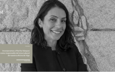 Incorporamos a Mariña Vázquez como responsable del área Laboral de nuestra oficina de Vigo