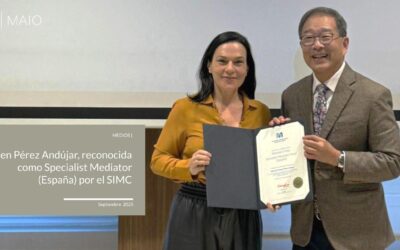 Carmen Pérez Andújar, reconocida como Specialist Mediator (España) por el SIMC