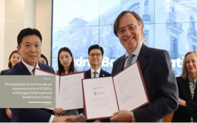 Participamos en la firma de un acuerdo entre el ICAM y el Shanghai International Arbitration Center