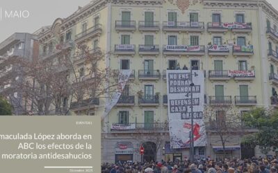 Inmaculada López aborda en ABC los efectos de la moratoria antidesahucios