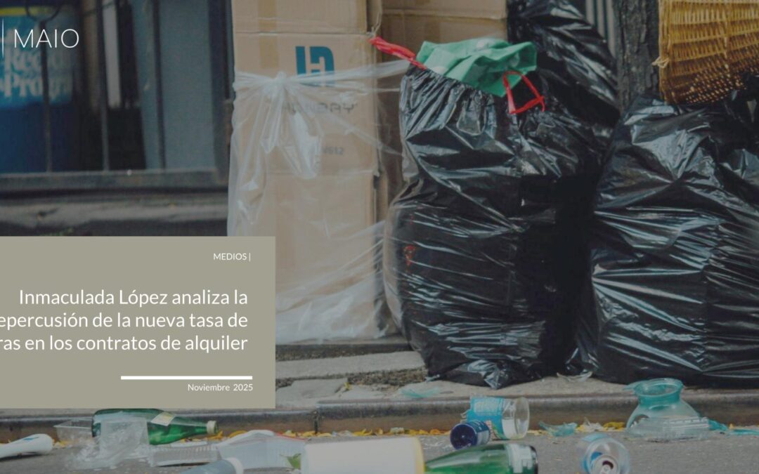 Inmaculada López analiza la repercusión de la nueva tasa de basuras en los contratos de alquiler