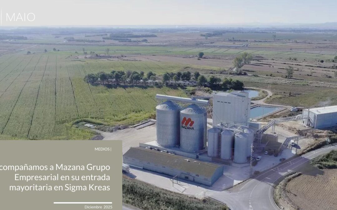Acompañamos a Mazana Grupo Empresarial en su entrada mayoritaria en Sigma Kreas