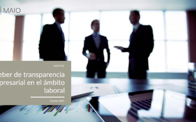 Webinar sobre el deber de transparencia empresarial en el ámbito laboral