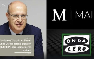 Javier Gómez Taboada analiza en Onda Cero la posible exención fiscal del IRPF para los marineros de altura