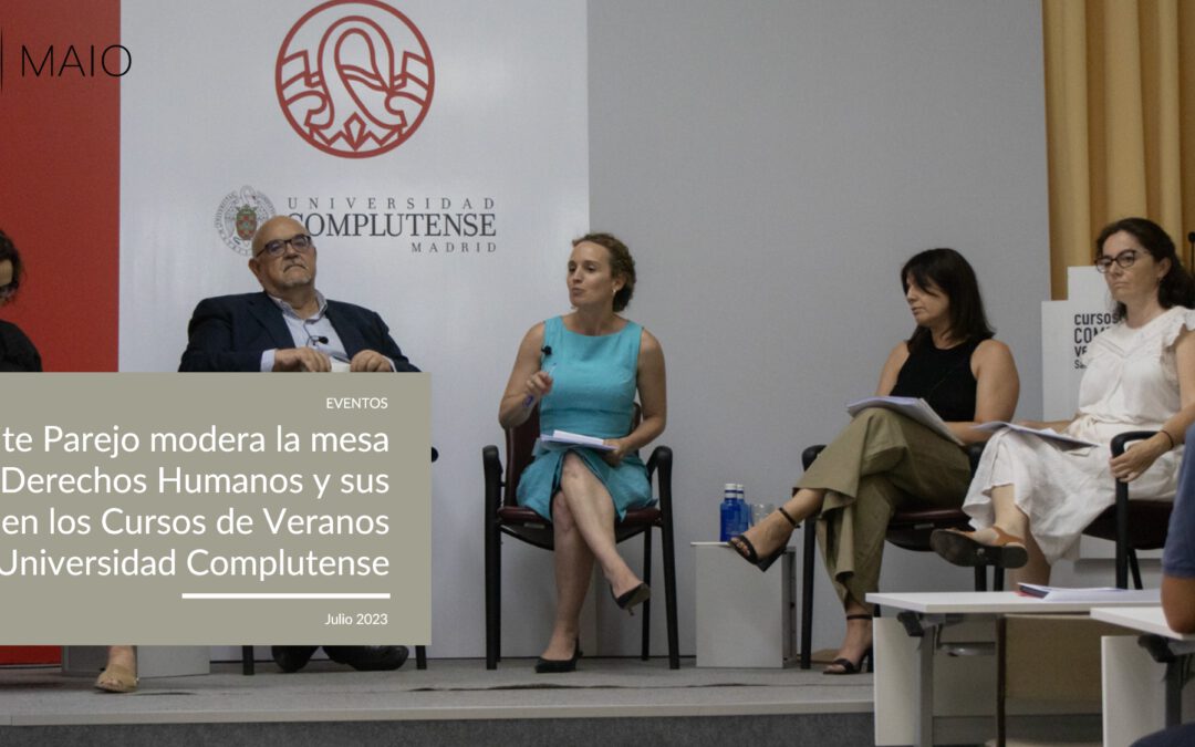 Maite Parejo modera la mesa de Derechos Humanos en los Cursos de Verano de la Complutense