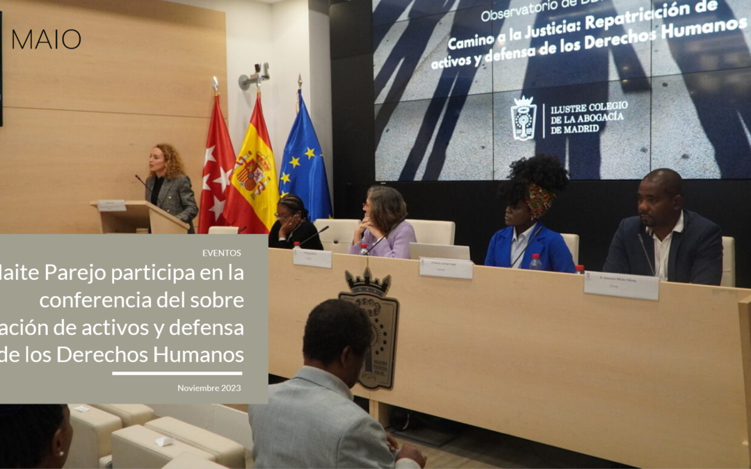 Maite Parejo participa en la conferencia del ICAM sobre repatriación de activos y defensa de los Derechos Humanos
